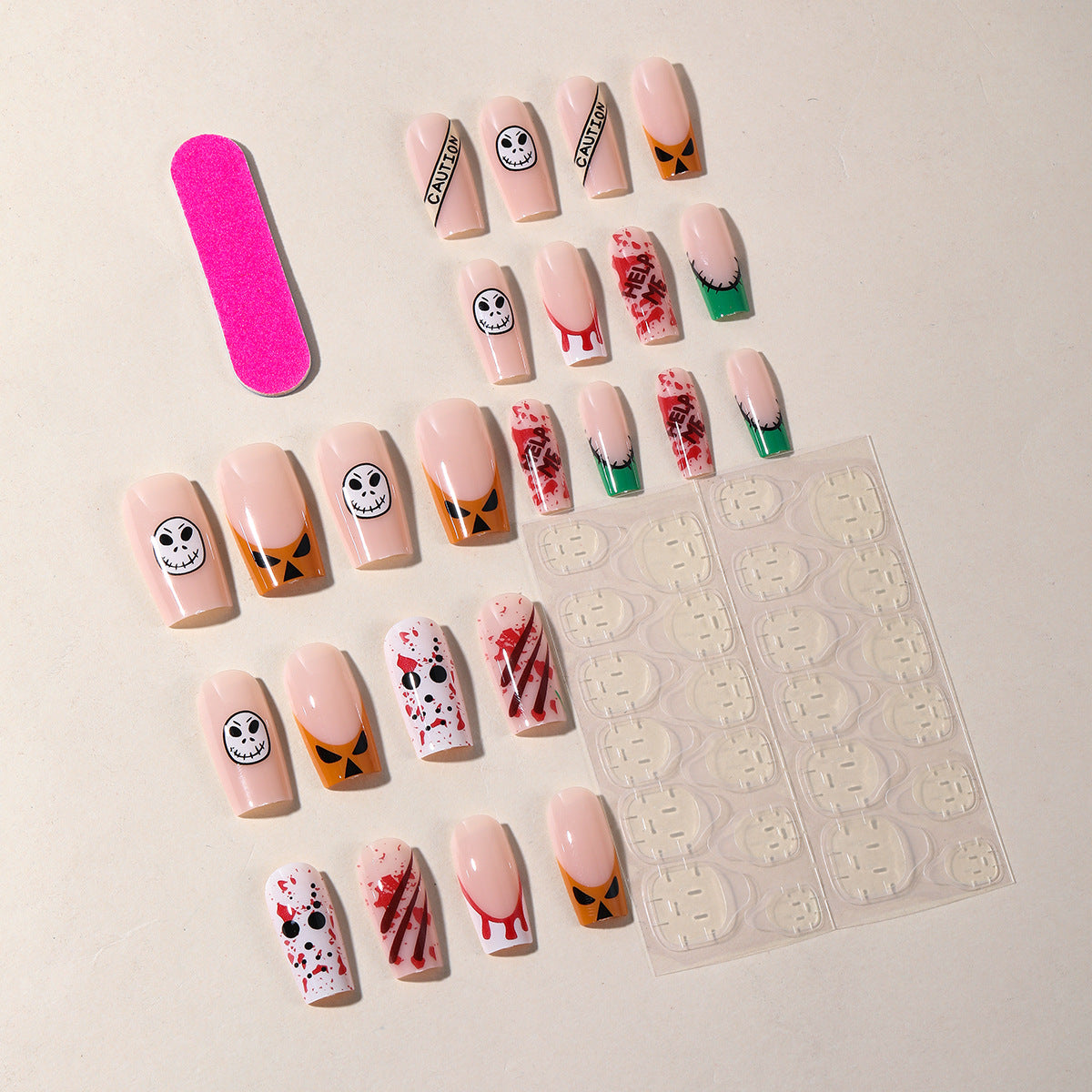 Spooky Themed 3D Nail Art Extensions Brehn