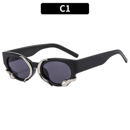 Schicke geometrische Sonnenbrille