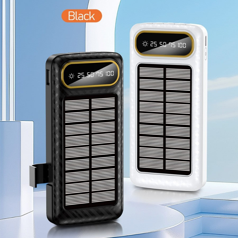 Tragbare Solar-Powerbank mit Integrierter Ladetechnologie und Digitaler Anzeige Brehn