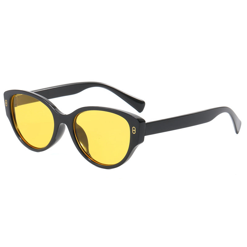 Damen Cat-Eye Sonnenbrille mit modernem Kunststoffrahmen Brehn