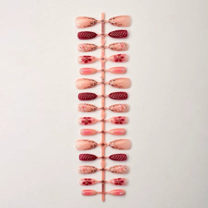 Floral Artistry Press-On Nail Set Brehn