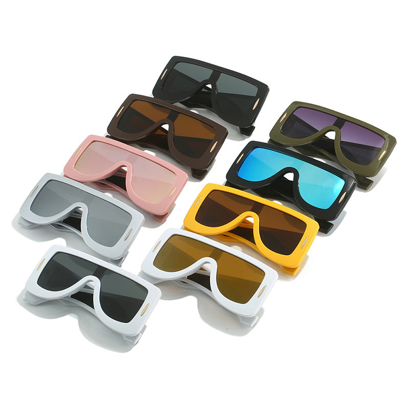 Damen futuristische Oversized Sonnenbrille Brehn