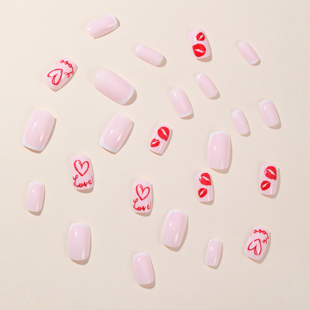 Romantische Liebe-Themen Nagelkunst Erweiterungen Brehn