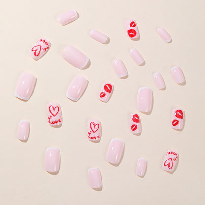 Romantische Liebe-Themen Nagelkunst Erweiterungen Brehn