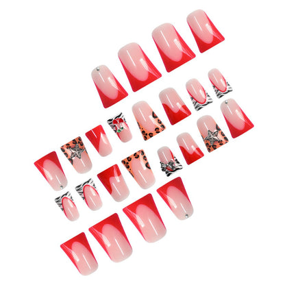 Stylische Statement Press-On Nagelverlängerungen Brehn