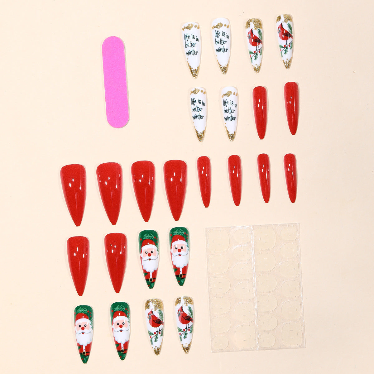 Festliches 3D Nagelkunst Set Brehn