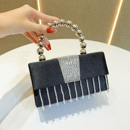 Vintage-inspirierte Perlen-Abendhandtasche