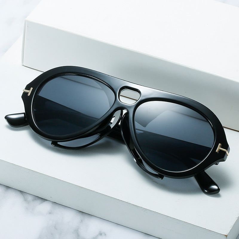 Retro-inspirierte Schild-Sonnenbrille Brehn