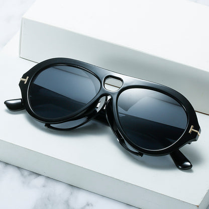 Retro-inspirierte Schild-Sonnenbrille Brehn