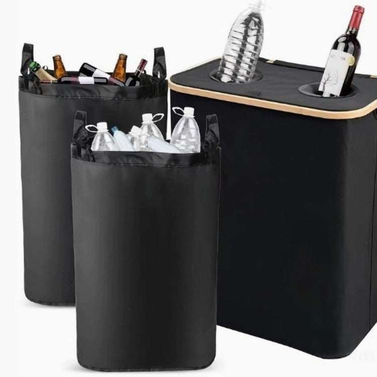 Multifunktionale Wäscheaufbewahrungsbox mit Bambusdeckel Brehn