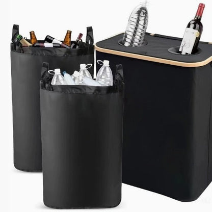 Multifunktionale Wäscheaufbewahrungsbox mit Bambusdeckel Brehn