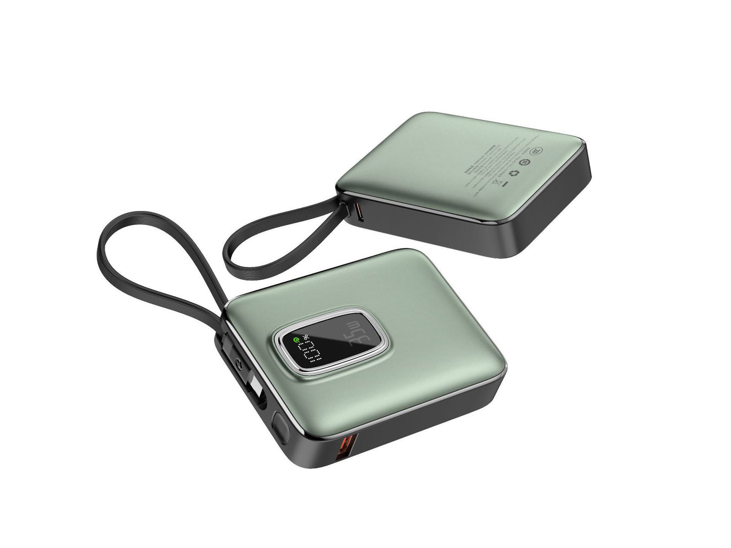 Tragbare Powerbank mit Integrierter Led-Anzeige und Schnellladefunktion Brehn