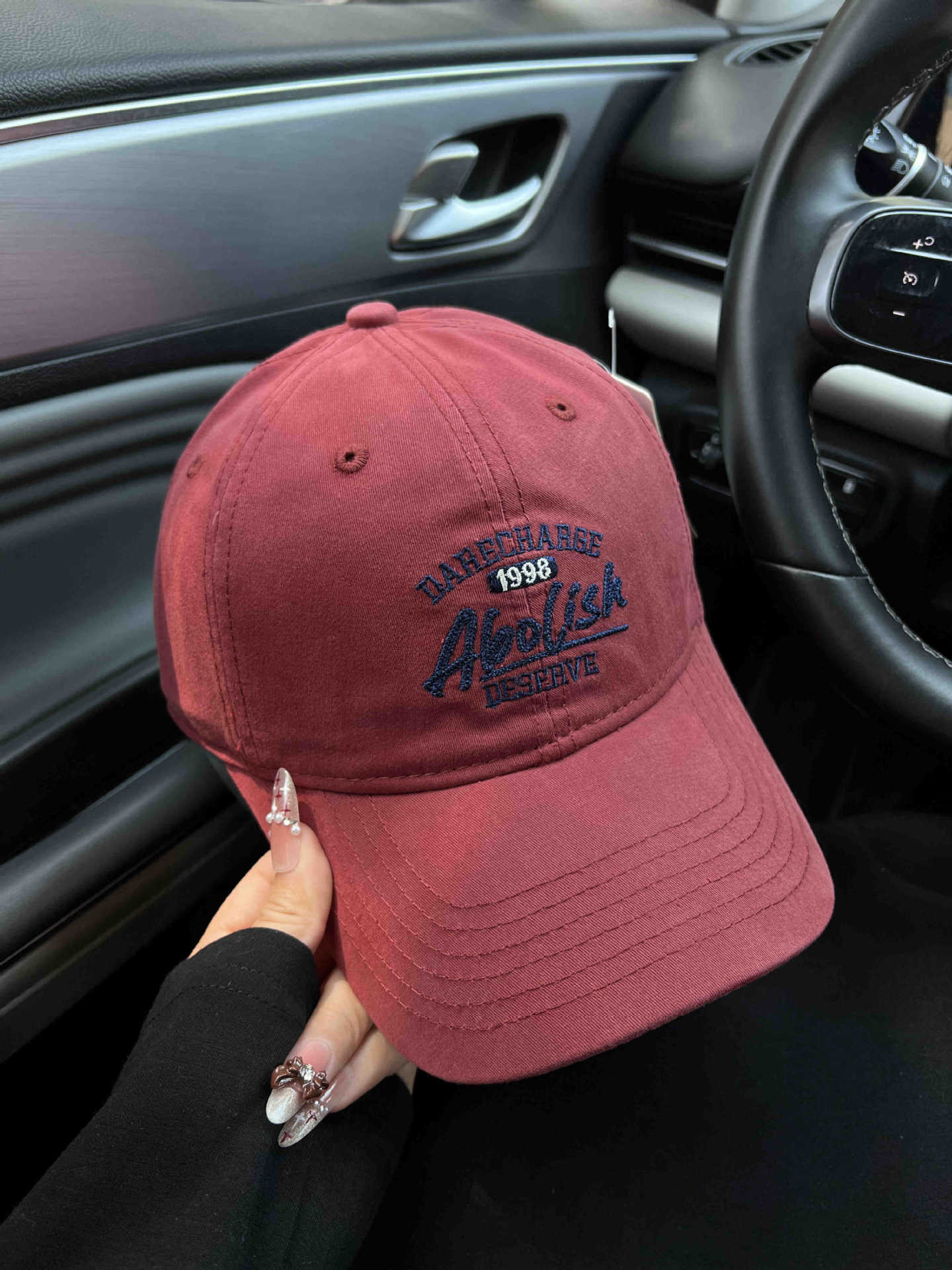 Herren Casual Abgenutzte Grafik Cap Brehn