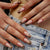 Stilvolles Press-On-Nagelset mit modernem Leopardenmuster-Design Brehn