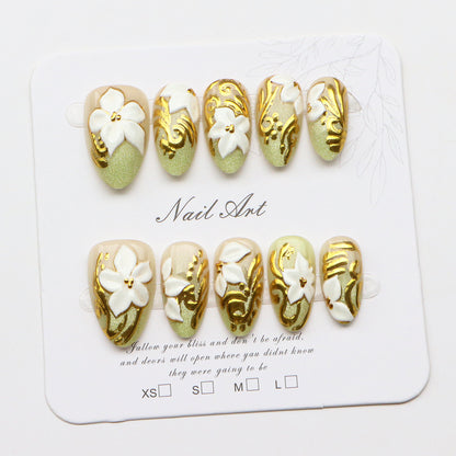 Blumen Acrylnagel Kunst Set