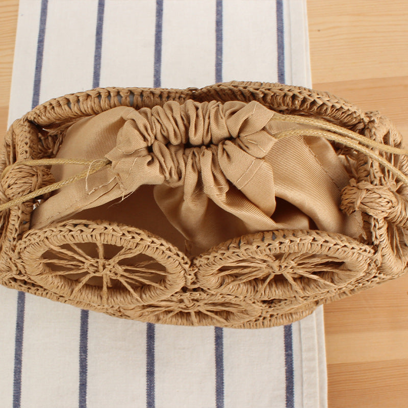 Runde Korbtasche mit Unverwechselbarem Design Brehn