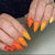 Künstlerisches Kürbis-Themen Press-On Nagel-Set Brehn