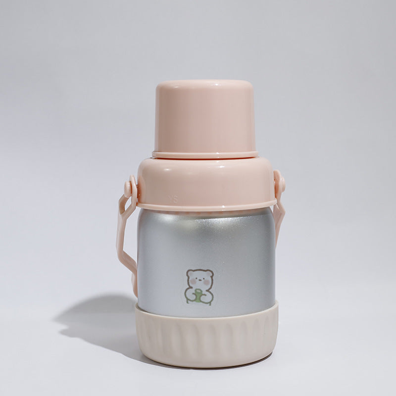 Damen isolierte Thermoskanne mit buntem Muffin-Motiv Brehn