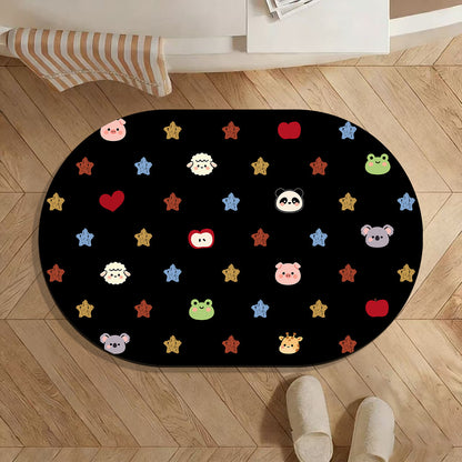Dekorativer Polka Dot Bereichsteppich