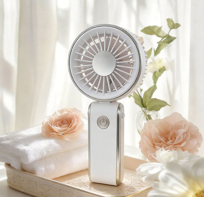 Damen tragbarer Mini-Handventilator mit intelligentem Luftstrom Brehn