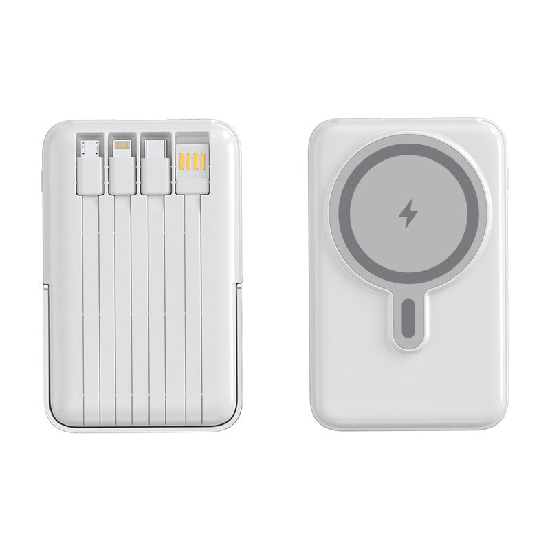 Tragbare Powerbank mit Multifunktionalen Ladekabeln Brehn
