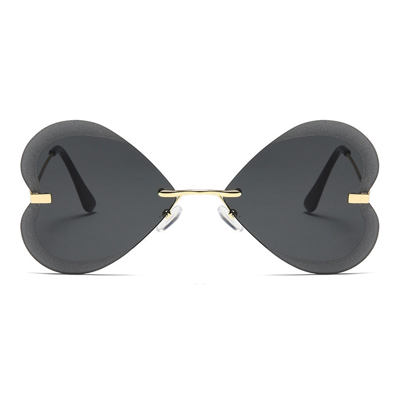 Damen Herzförmige Sonnenbrille im trendigen Design Brehn