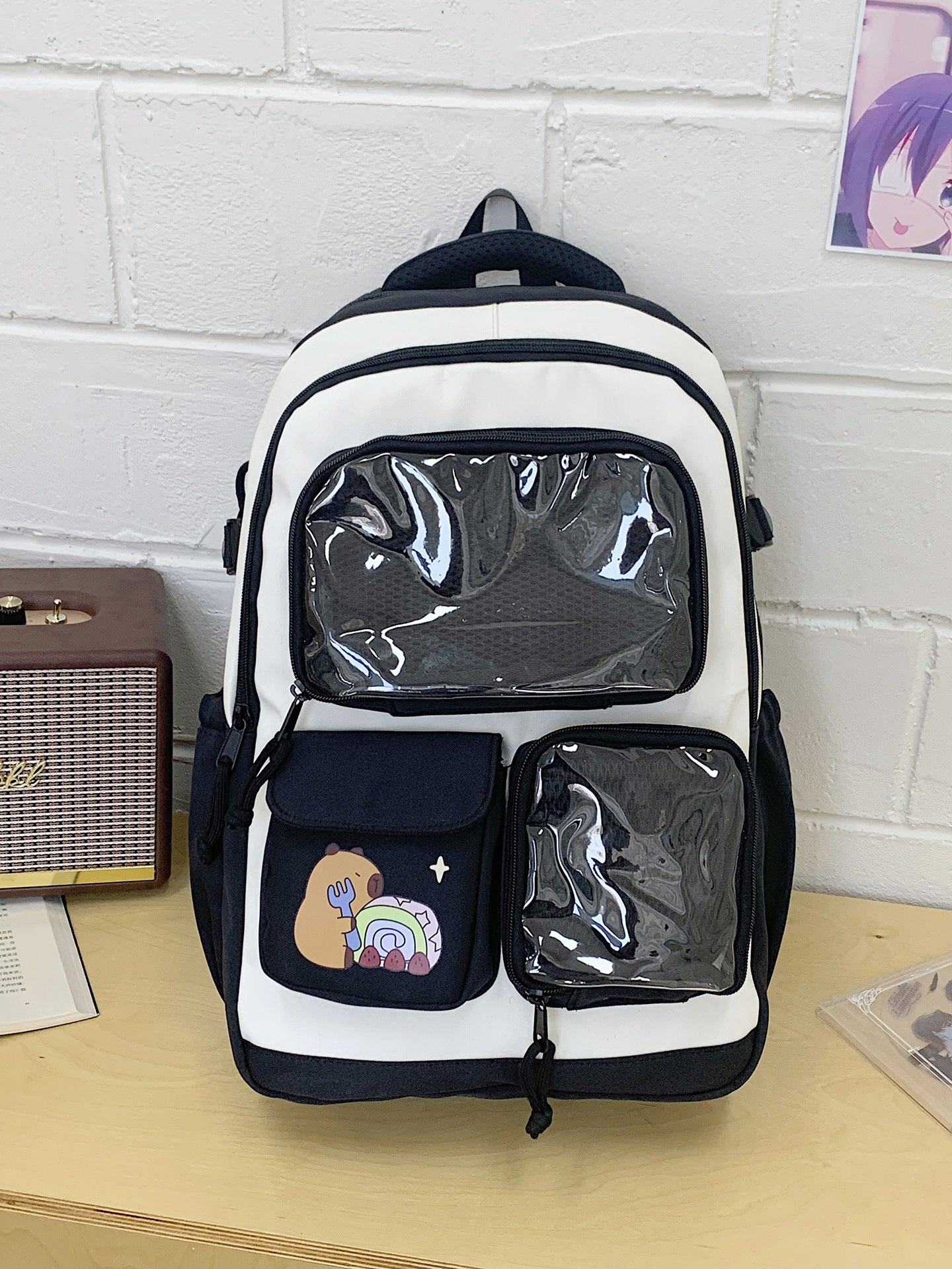 Niedlicher Charakter-Themen Mehrfach-Taschen Schulrucksack