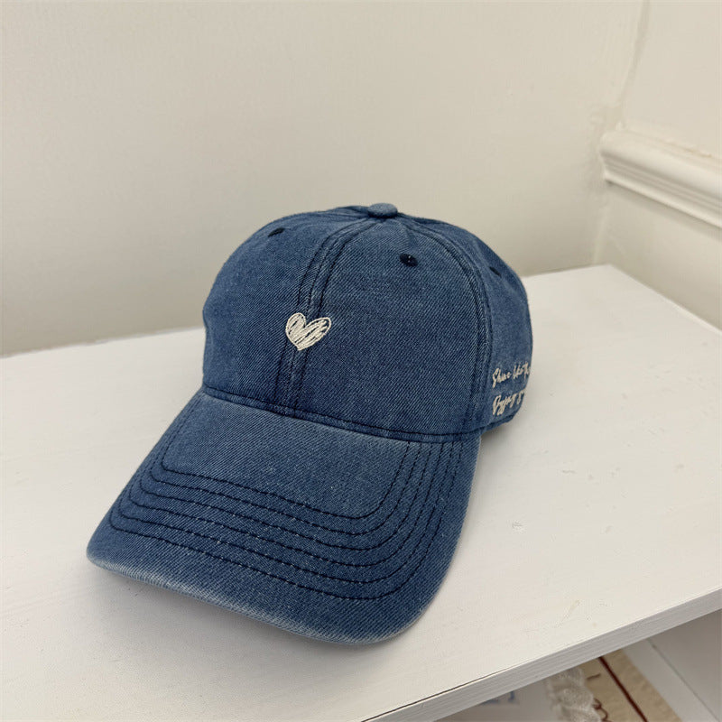Damen Freizeit bestickte Denim Baseballmütze Brehn