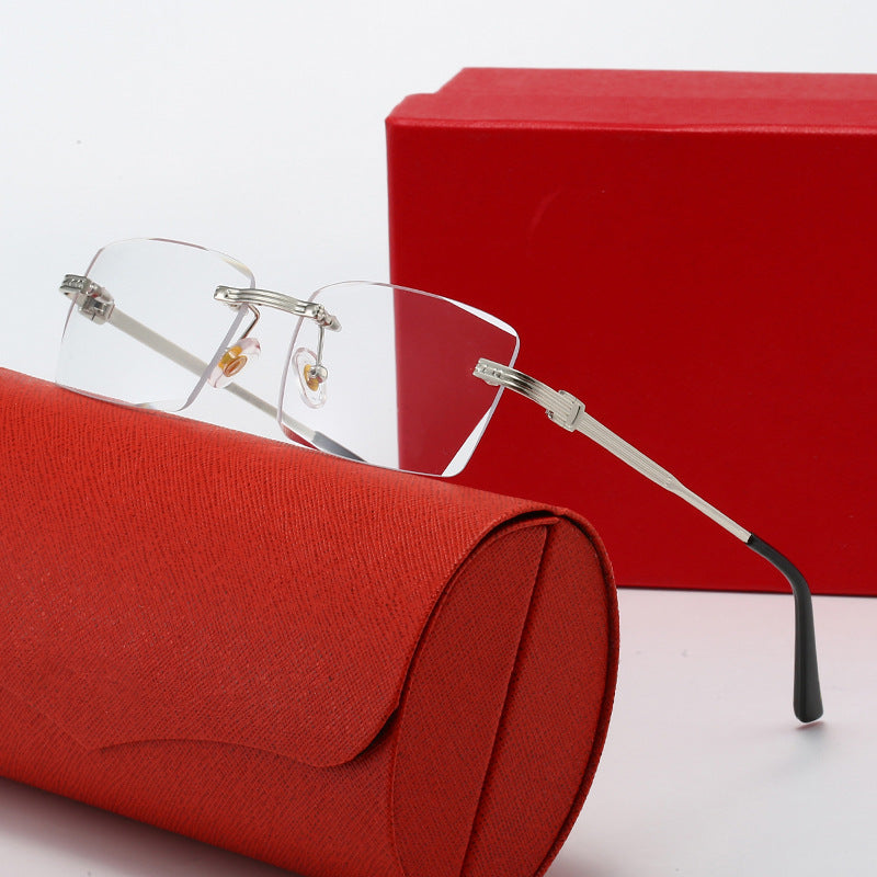 Damen exklusive geometrische Sonnenbrille mit luxuriösen Metallrahmen und polarisierenden Gläsern Brehn
