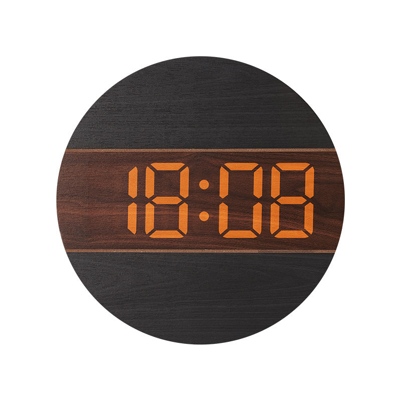 Kreative Digitaluhr im modernen Holzdesign Brehn