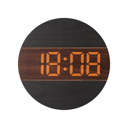 Kreative Digitaluhr im modernen Holzdesign Brehn