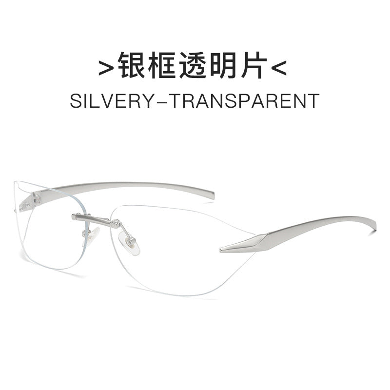 Damen futuristische Sonnenbrille mit elegantem minimalistischem Design Brehn