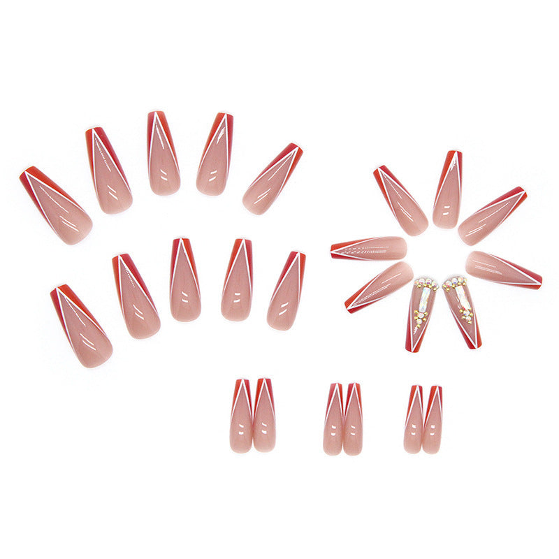 Kunstnagelspitzen mit Neonverzierung Brehn