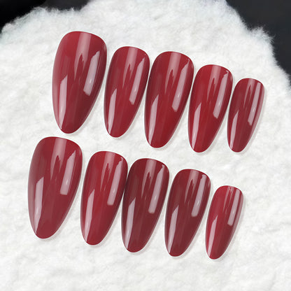 Premium Glänzende Stiletto Nagelkunst Brehn
