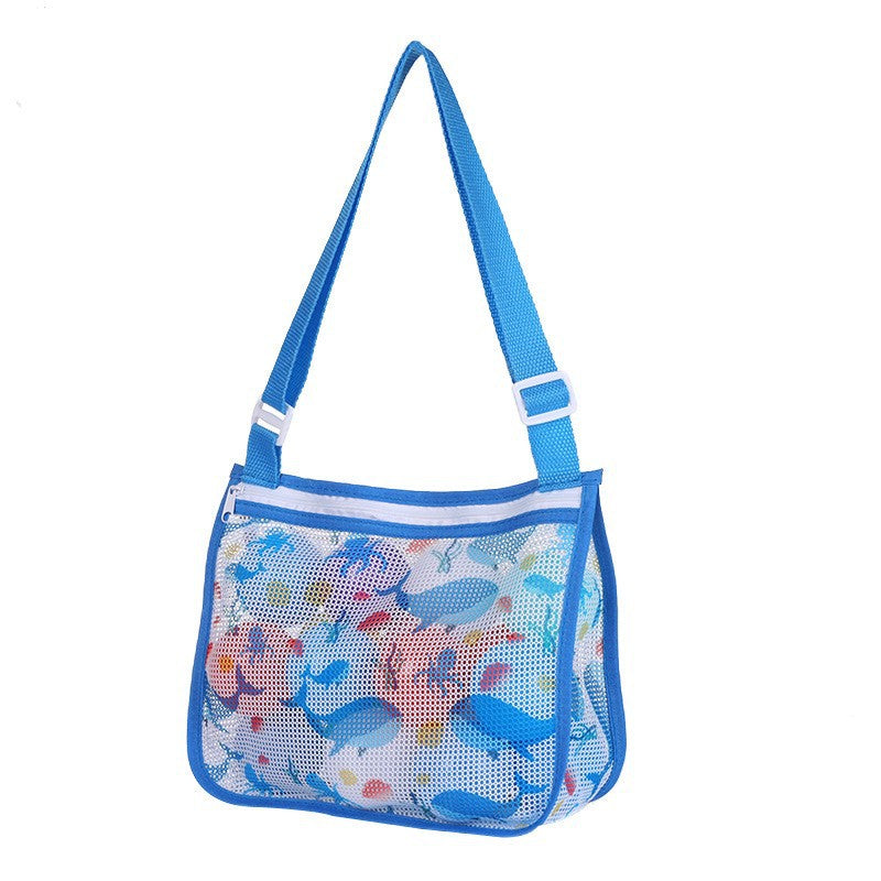 Mesh Strandtasche mit Praktischem Reißverschluss Brehn