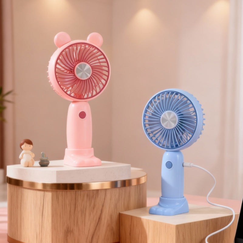 Damen Tragbarer Tischventilator mit LED-Beleuchtung und ergonomischem Design Brehn