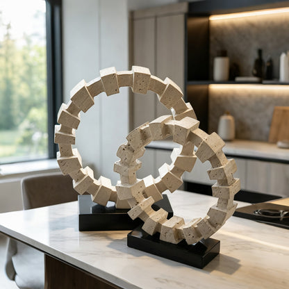 Zeitgenössische dekorative Kreis Skulptur