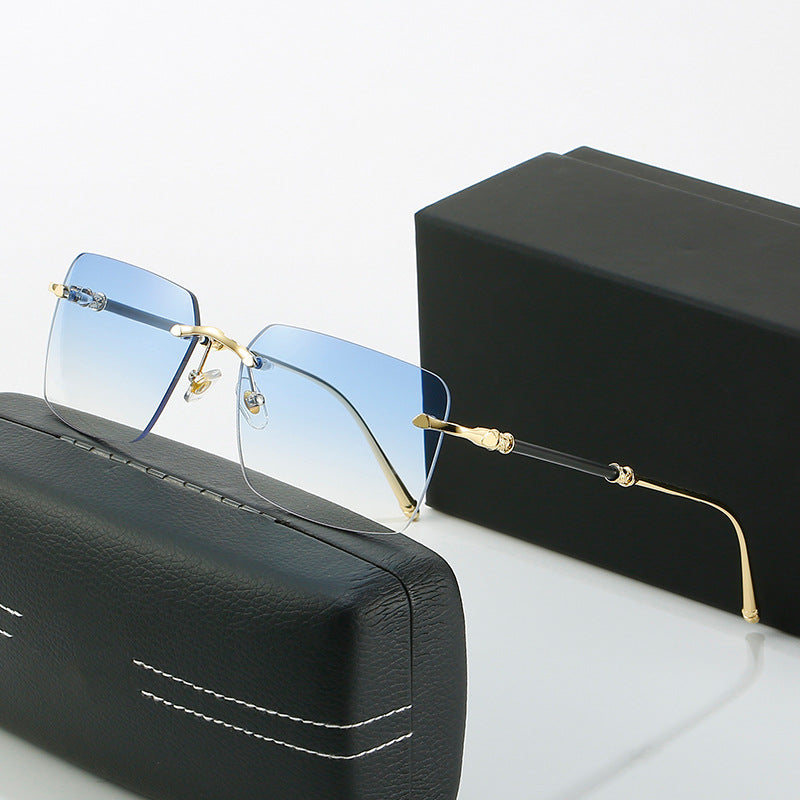Damen modische Sonnenschutzbrille mit quadratischem Rahmen und luxuriösen Akzenten Brehn