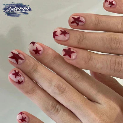 Stern-Themen Acryl-Nagelkunst
