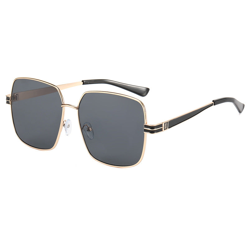 Damen modische quadratische Brille mit filigranem Metallrahmen Brehn