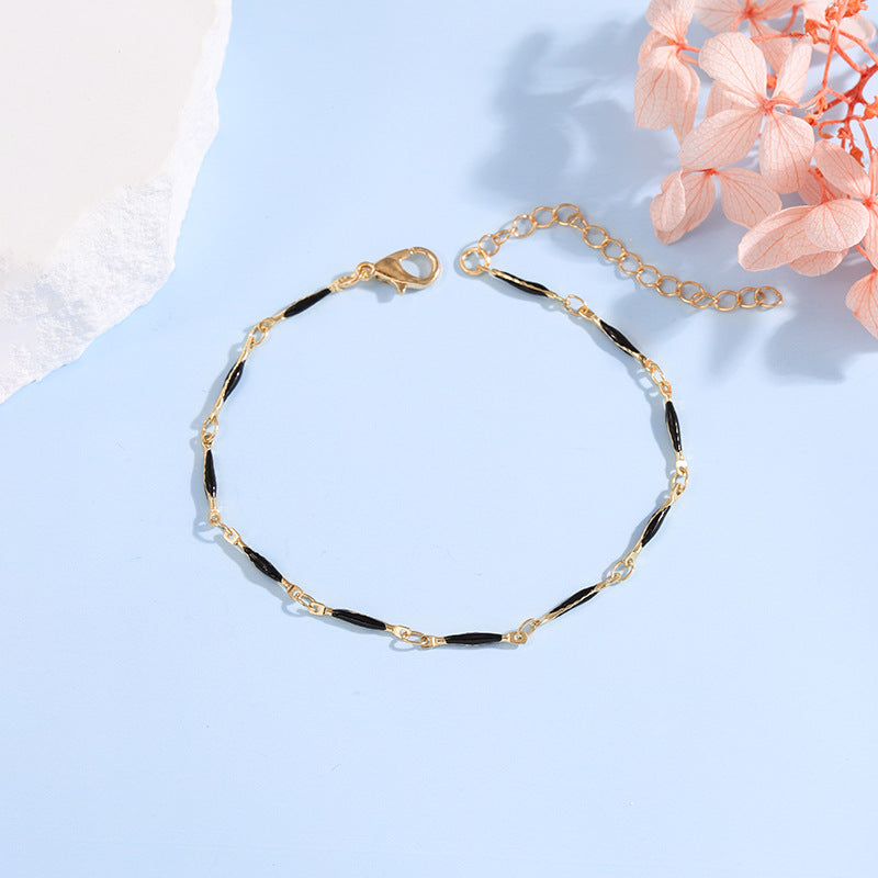 Elegante verstellbare Edelstein-Kettenarmband Brehn