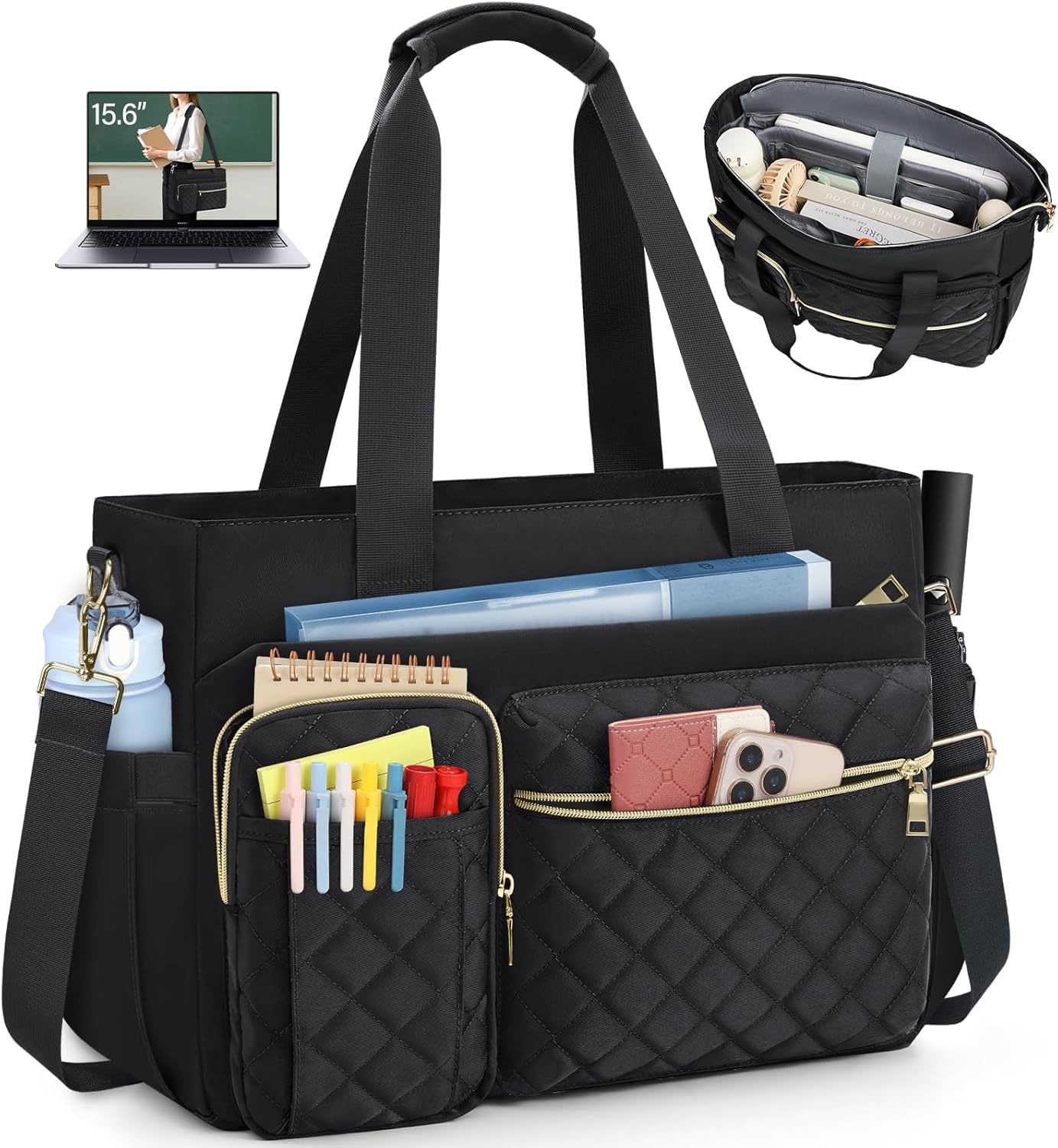 Gepolsterte Multifunktionale Handtasche mit Organizer Brehn