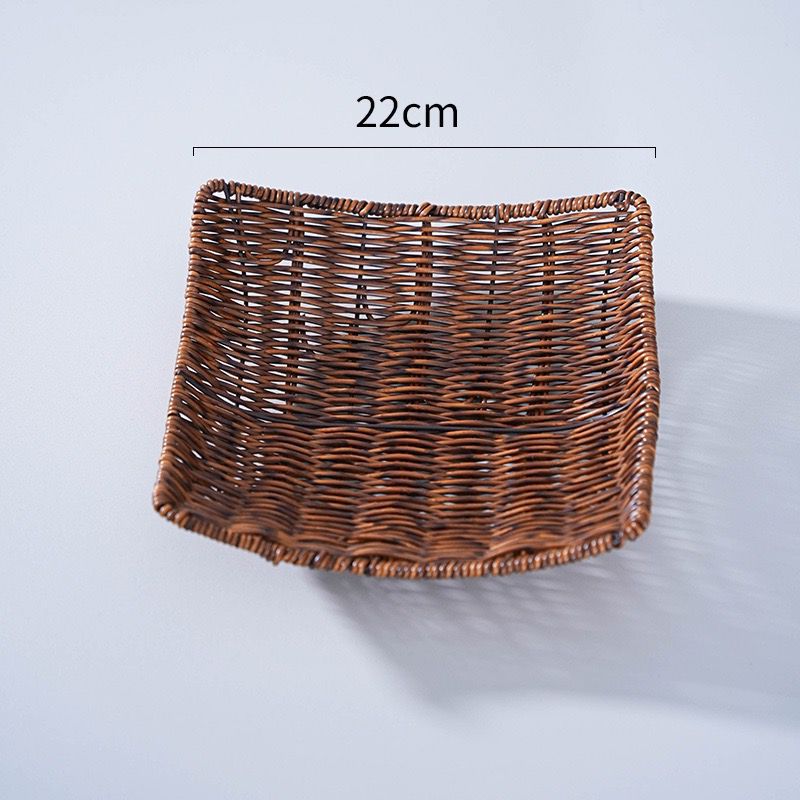 Unisex Elegante Rattan Servierplatte Brehn