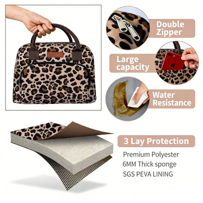 Stylische Leopardenmuster-Handtasche