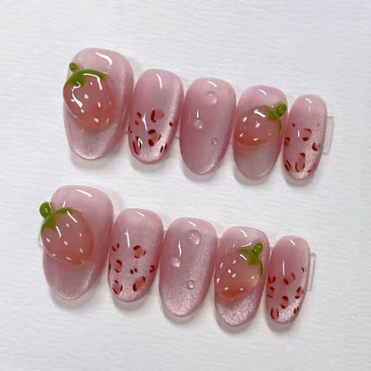Blumeninspiriertes Press-On Nagelset