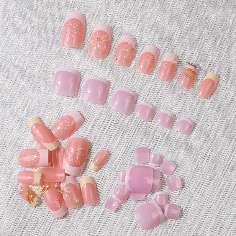 Premium French-Style Press-On Nail Set Brehn