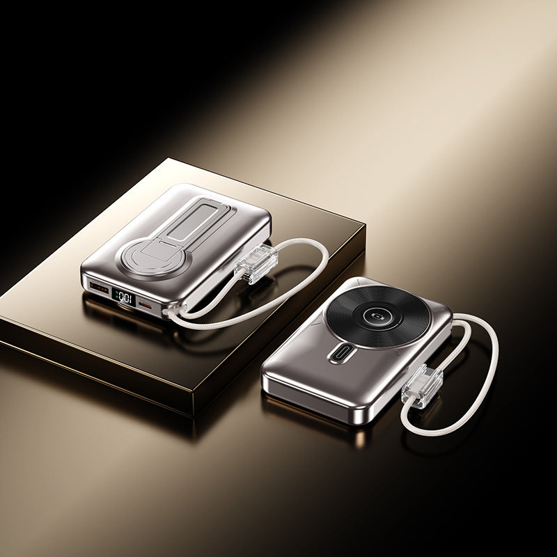 Tragbare Powerbank mit Integriertem Ladeanschluss und Lcd-Display Brehn