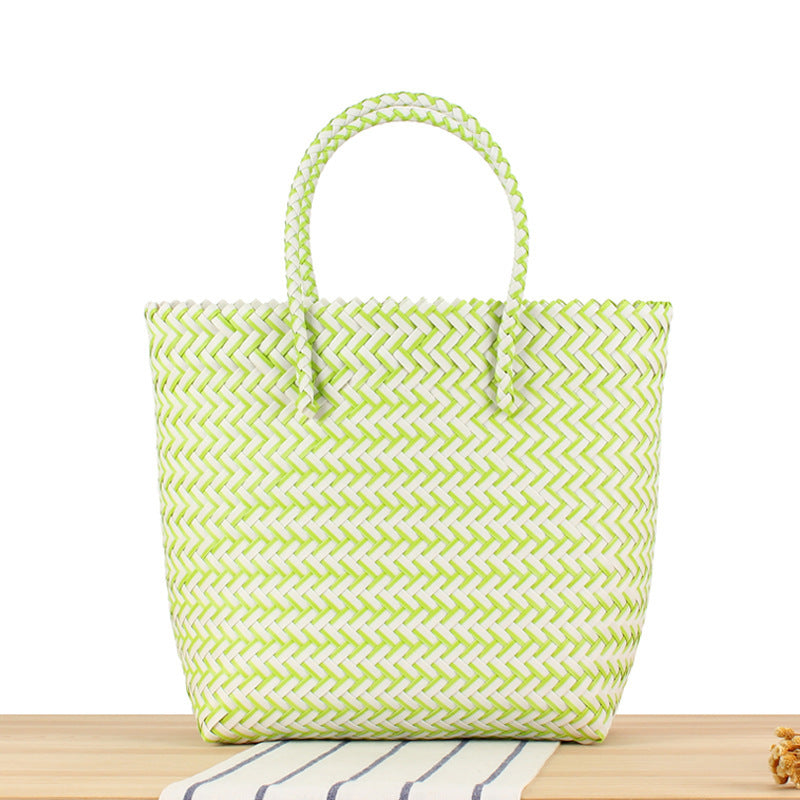 Geflochtene Einkaufs- und Strandtasche Brehn