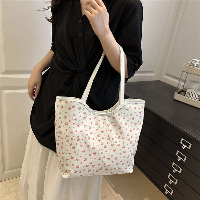 Blumenmuster Einkaufs-Totetasche Brehn