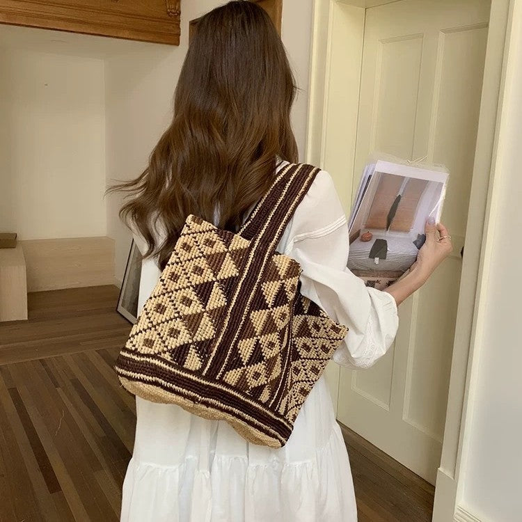Modische und Praktische Basttasche Brehn